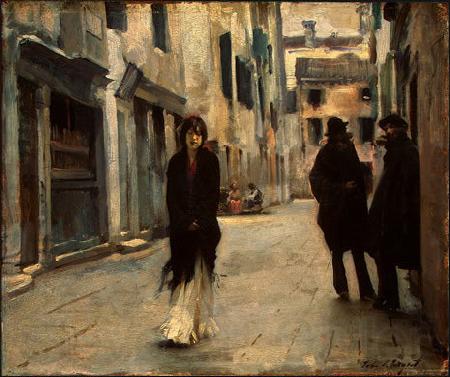 John Singer Sargent Sargent Street in Venice Spain oil painting art